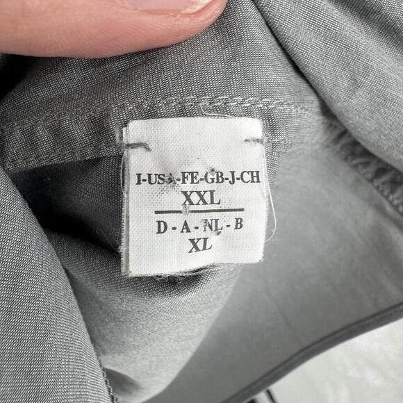 Brunello Cucinelli shirt top womens L L gray button up sparkle trim luxury work - Picture 8 of 8